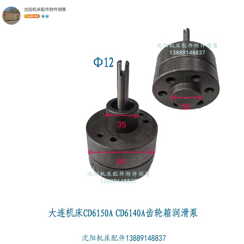 大连机床CD6150A CD6140A润滑油泵 摆线泵 齿轮箱皮带轮泵