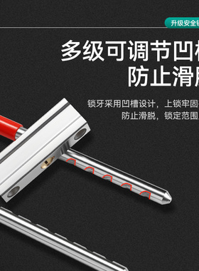 玻璃门锁U型锁锁具红色双门插锁推拉玻璃门u型长锁商铺室外U形锁