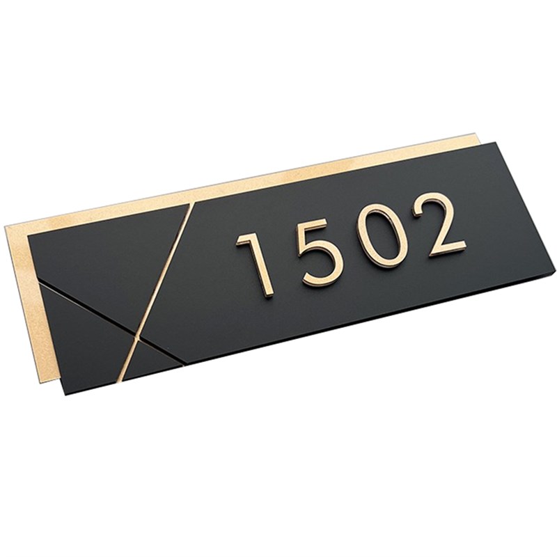 亚克力门牌号码牌家用轻奢创意发光房间号定制高级感入户房号订制