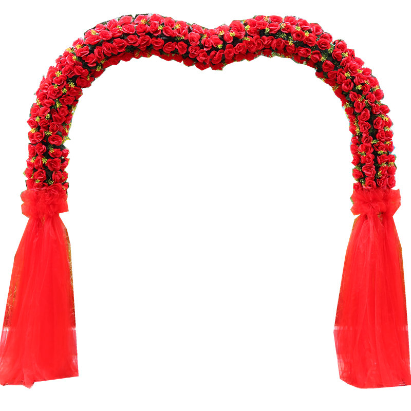 婚庆花门绢花拱门新款开业店庆活动拱门结婚拱门装饰婚礼布置花架