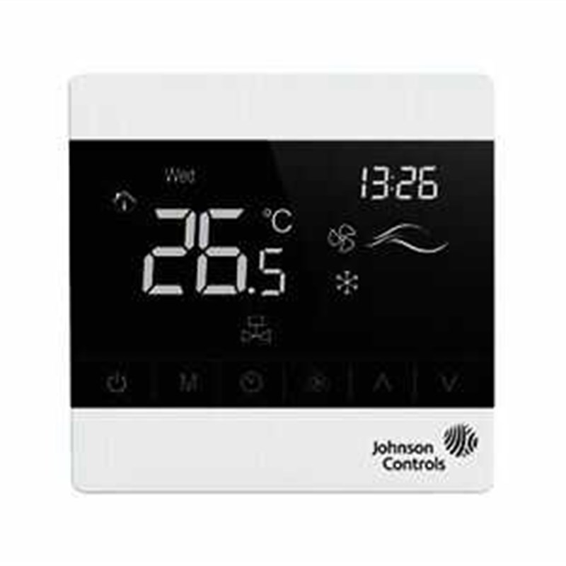 江森中央空调温控器三速开关智能温控液晶显示大屏水机风机盘管