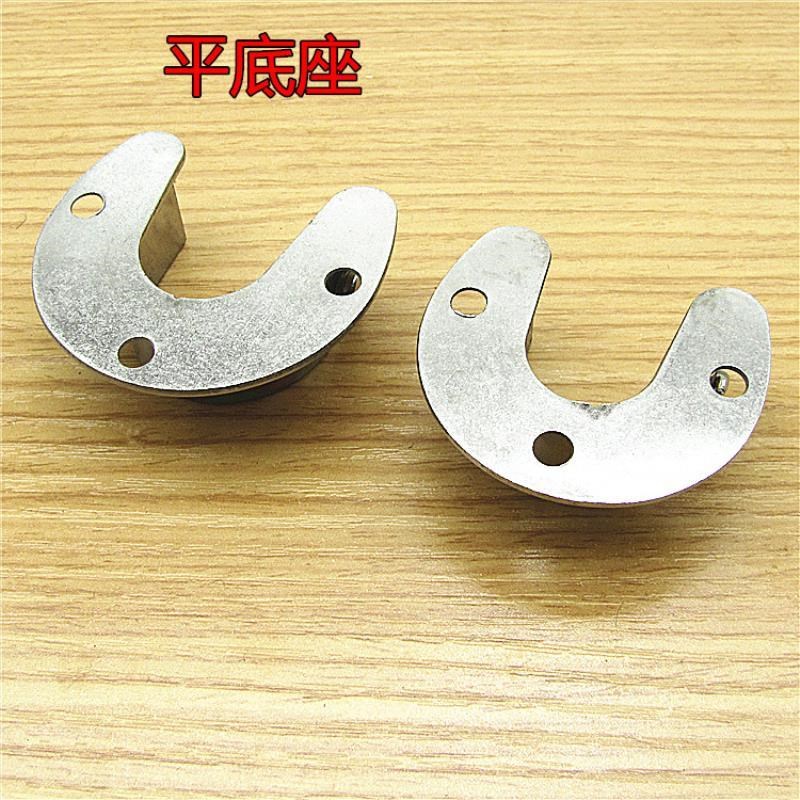 加厚衣柜挂衣杆衣橱晾底座五金卡扣挂钩不锈钢托支架配件固定法兰