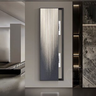 轻奢抽象电表箱装饰画大尺寸遮挡配电箱总开关电闸窄长条竖版挂画