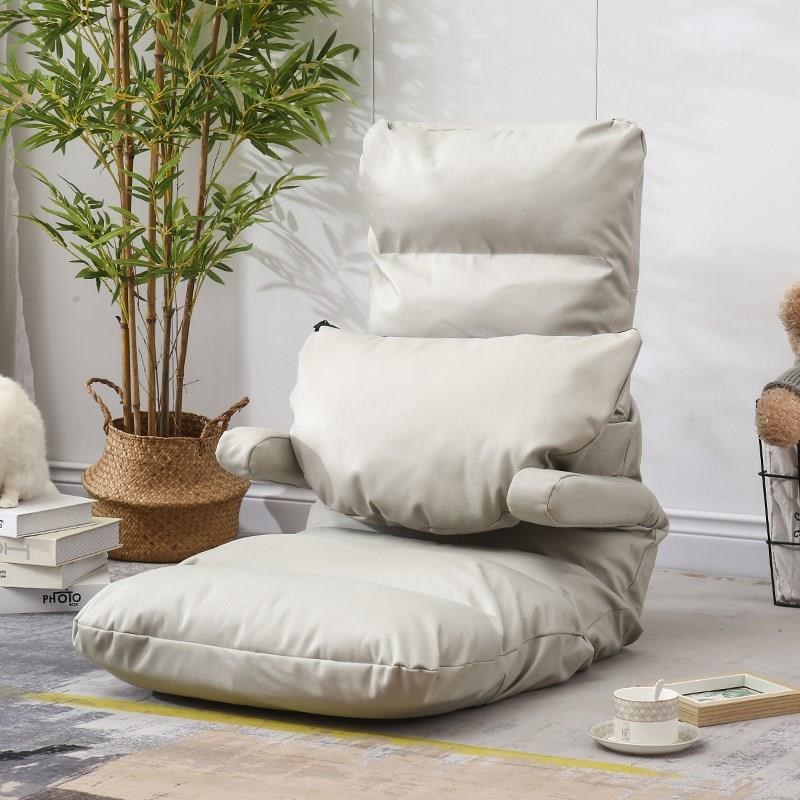 6带扶手懒人沙发 榻榻米 床上坐月子喂奶椅哺乳折.叠躺椅靠枕