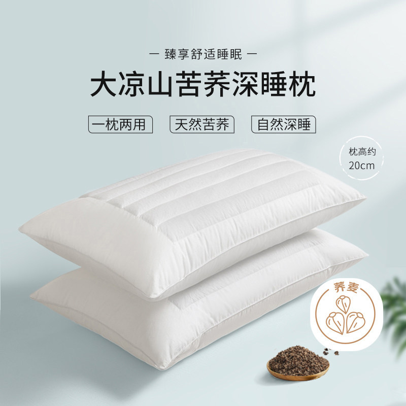 张御荞麦枕头护颈椎助睡眠2025新款成人官方旗舰店一只装睡觉枕芯