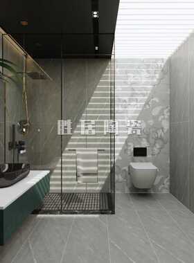 法式复古4001200卫生间浴室洗手间瓷砖 侘寂风微水泥哑光花砖墙砖