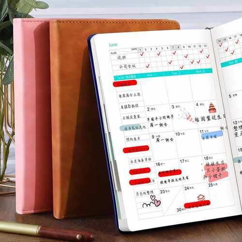 2026年A4日程本一日一页计划本商务笔记本办公记事本加厚定制logo