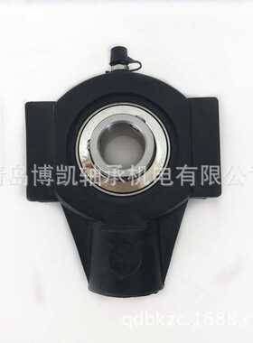 塑料轴承座配不锈钢外球面轴承T211黑色白色可选PBT材质