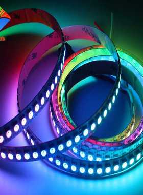 厂家直销高亮低压5V内置SK6812IC白色裸板5050LED幻彩灯带144灯