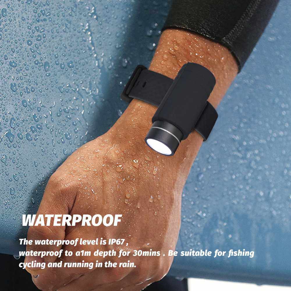 户外手腕灯脚腕灯夜钓夜跑散步遛狗登山照明警示灯USB充电,3C数码配件,摄像机配件,淘宝优惠券,粉丝福利购,淘宝优惠卷