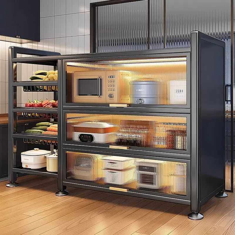 【48小时发货】加高厨房置物架落地多层多功能微波炉菜篮子餐边收,3C数码配件,摄像机配件,淘宝优惠券,粉丝福利购,淘宝优惠卷