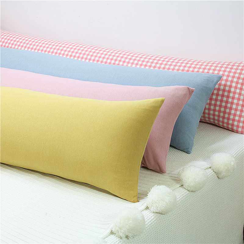 裸睡a类母婴级纯棉针织天竺棉枕全棉枕孕妇侧睡夹腿抱枕含芯长条