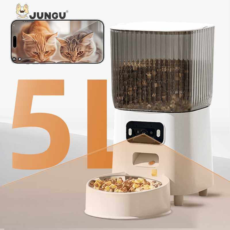 跨境新品自动猫喂食器广角视频双频5G定时定量宠物智能投食机狗碗,畜牧/养殖物资,畜牧/养殖器械,淘宝优惠券,粉丝福利购,淘宝优惠卷