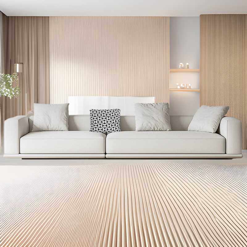 地平线沙发意式直排高端棉麻沙发布艺豆腐块客厅佛山家具设计师