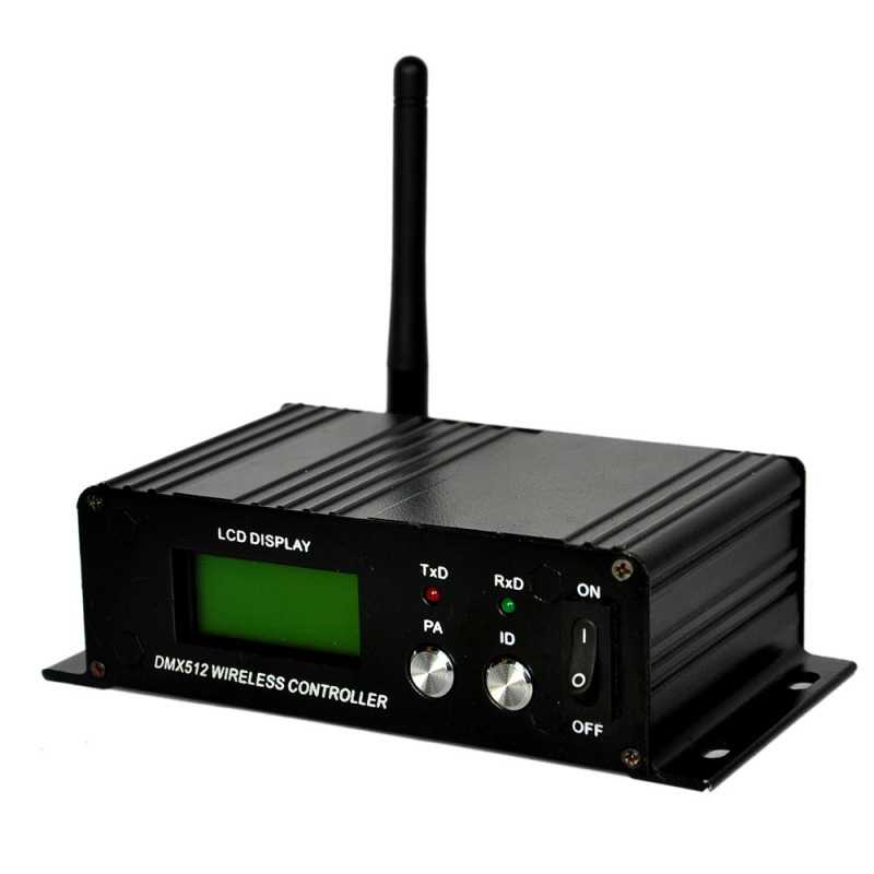 DMX512无线收发器控台发射器 舞台灯液晶屏接收器无线灯光控制器