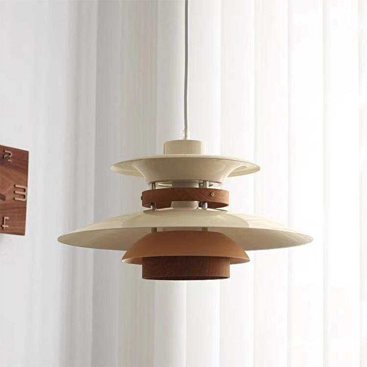 日式ph5 现代简约餐厅客厅设计师款客厅卧室吧台侘寂飞碟民宿吊灯