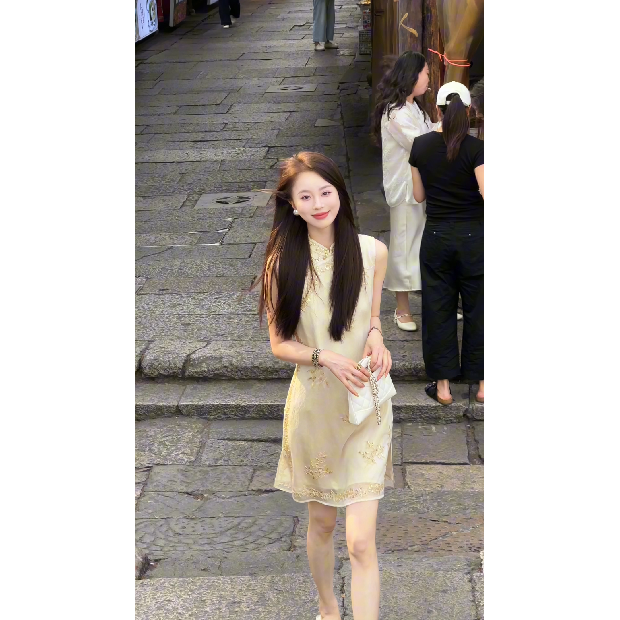 艾文文IRIS 金枝玉叶26夏“97桑蚕丝”醋酸里布轻奢连衣裙26LYQ74