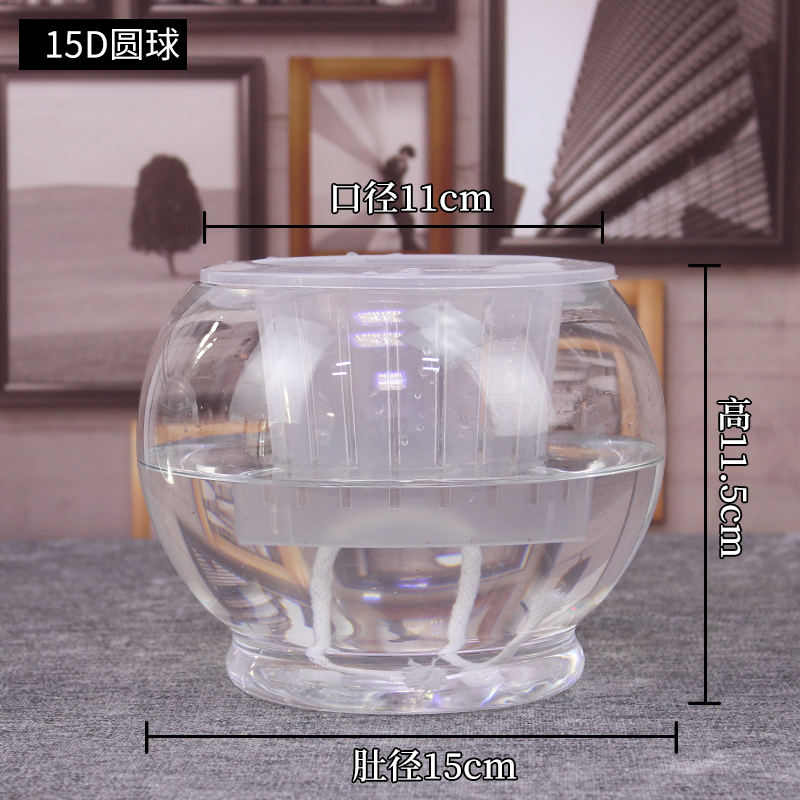 创意桌面水培g瓶植物透明玻璃花瓶绿萝花盆鱼花共养缸水养摆件器