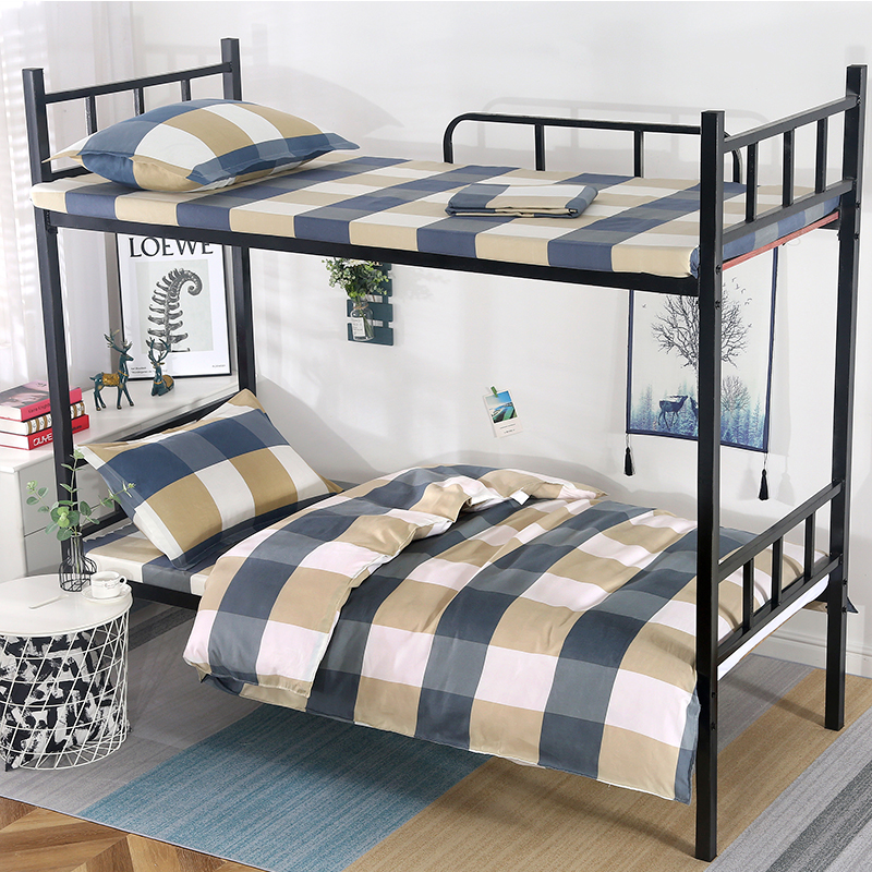 学生宿舍六件套床上用品一整套单人床被褥M四件套全棉被套三件套