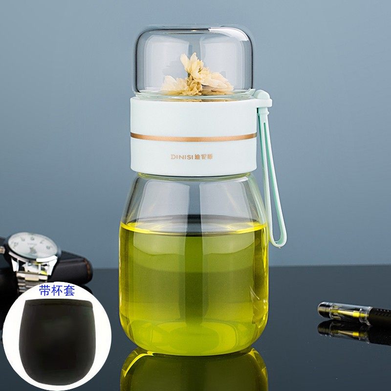 感温变色玻璃杯茶水分离耐高温高颜值水杯2023新款办公室泡茶杯子,餐饮具,玻璃杯,淘宝优惠券,粉丝福利购,淘宝优惠卷