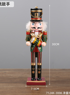 胡桃夹子士兵f桌面木偶卡通创意摆件办公室摆放家居艺术摆设装饰