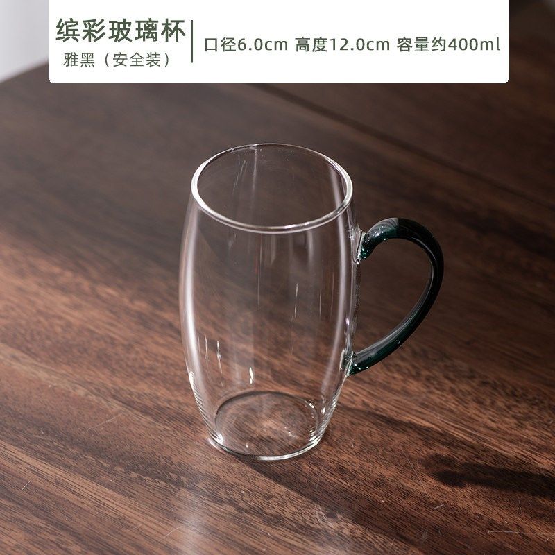 善简玻璃杯带把手茶杯家用办公室泡茶杯喝茶水杯男女个人专用杯子,餐饮具,玻璃杯,淘宝优惠券,粉丝福利购,淘宝优惠卷