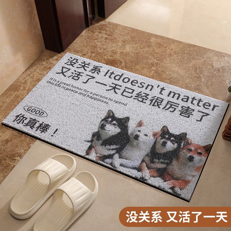 丝圈入户门地垫进门家用地毯玄关大门口防滑耐磨蹭土脚垫子可裁剪,居家布艺,入户地垫,淘宝优惠券,粉丝福利购,淘宝优惠卷