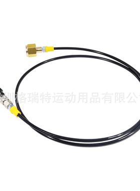 跨境新款60inch细黑色苏打充气阀TR21快插头苏打气瓶大转小过气管