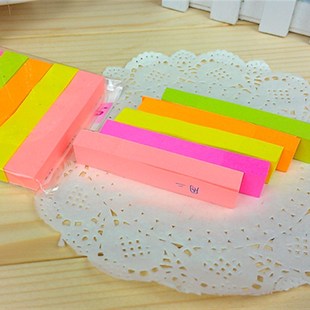 彩色便利贴条状告示贴便签纸记事贴分类标签纸留言贴不干胶可再贴