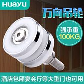 展厅活动隔断折叠门吊轨大重型万向轮酒店宴会厅轨道全套五金配件