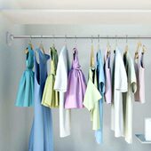 伸缩式 小型晾衣架宿舍挂单杆简易撑杆门帘遮帘短帘窗帘毛巾伸缩杆