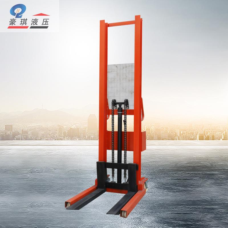 厂家供应液压堆高叉车半电动装卸堆垛车插电式半电动堆高车堆高机