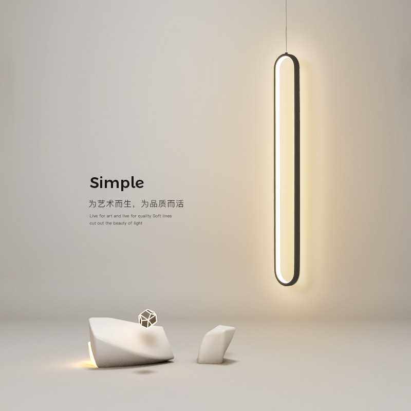 led吊灯床头灯简约现代主卧室灯客厅灯创意灯饰北欧吊灯书房灯具