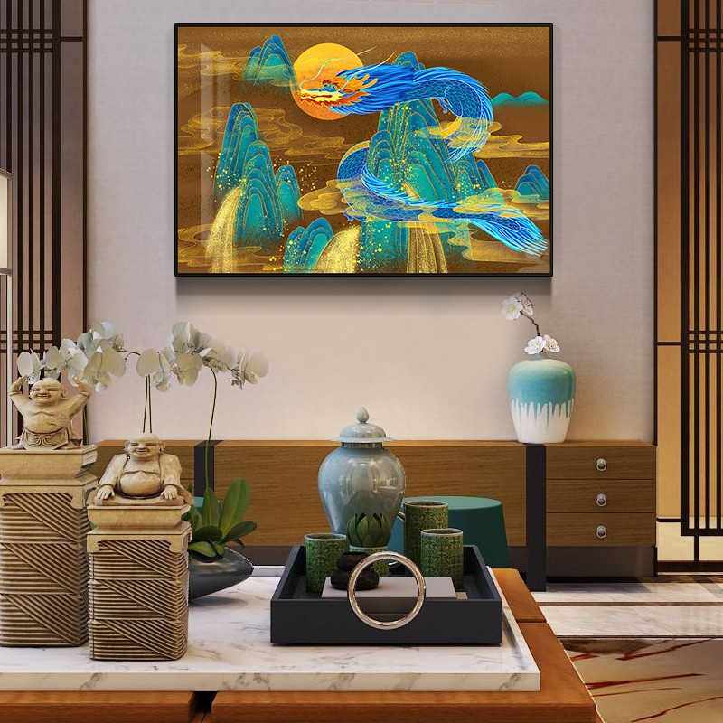 古韵新意北欧壁画沙发背景墙客厅装饰画现代简约餐厅简欧挂画