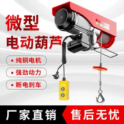 微型电动葫芦220v家用装修吊运机500公斤1吨小型起重提升机升降机