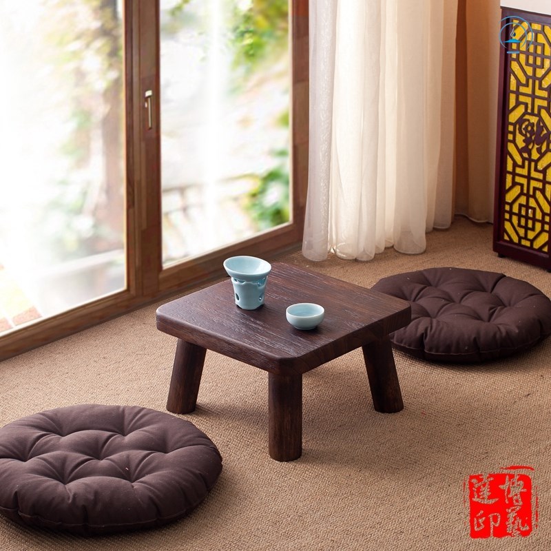 仿古日式飘窗桌炕桌几实木榻榻米桌窗台床上方桌小茶几国学桌特价