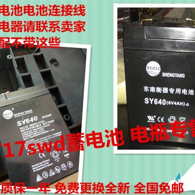SHENGYANG晟阳蓄电池 SY640 6V4AH 玩具车 童车 电子称用电瓶