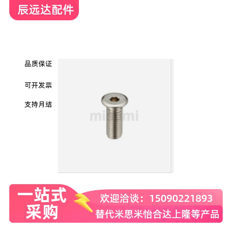 替代NBK内六角极短头螺栓SSH-M4-6/8/10/12/16/20