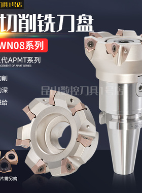 MFWN双面六角平面重切削快进给粗加工90直角铣刀盘WNMU080608刀