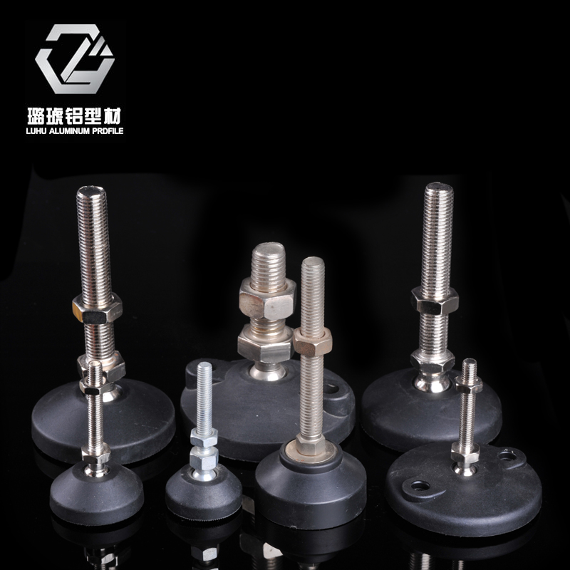 铝型材配件铝材工业铝材工业铝合金配件调节地脚金属地脚尼龙蹄脚