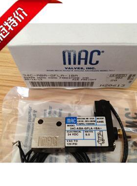 全新原装美国MAC电磁阀34C-ABA-GFLA-1BA