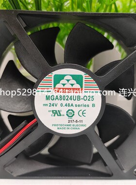 MGA8024ZB/UB/XB/YR-O25 台湾Protechnic永立 24V 变频器散热风扇
