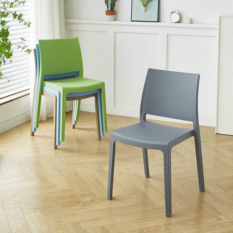 加厚成人塑料椅简约椅子可叠放餐椅家用靠背椅餐桌凳子户外休闲椅