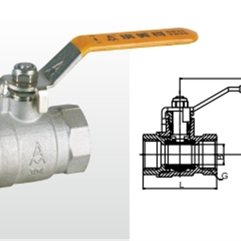 埃美柯8280不锈钢304耐高温全通经球阀水管阀DN15(4分 1/2专卖店