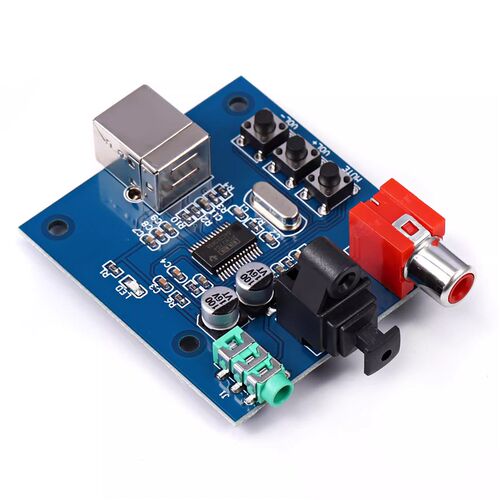 PCM2704 USB声卡DAC解码器 USB输入同轴光纤HIFI声卡解码器发烧