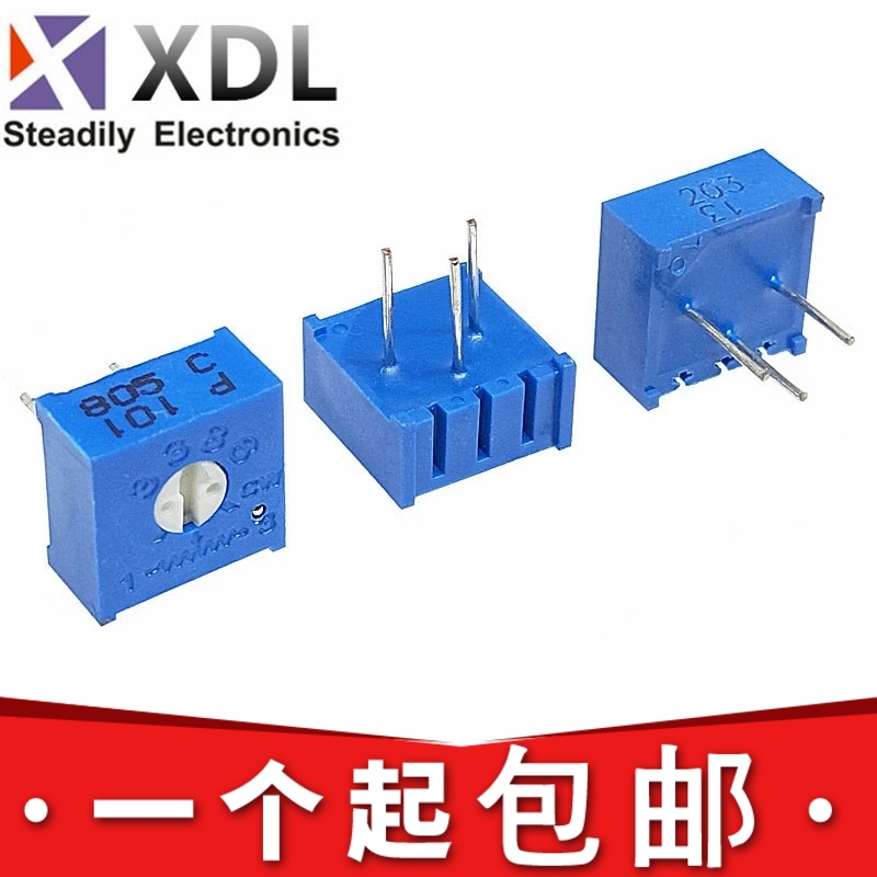 3386P单圈精密可调电位计1K2K5K10K20K50K100K200K500K1M 101 103