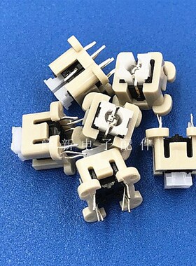 8.5*8.5带橙色灯复位轻触开关 6脚带灯按键开关电源按钮微型