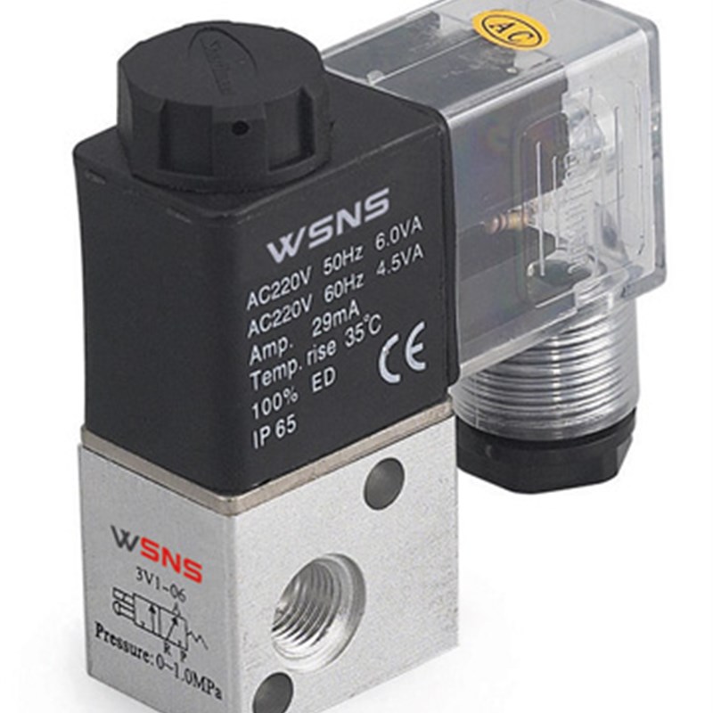 浙江山耐斯电磁阀3V1-06 AC220V DC24V