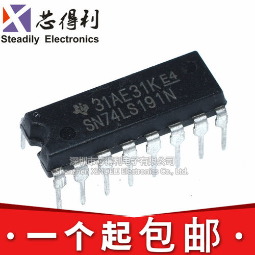 直插 74LS191 SN74LS191N HD74LS191P DIP-16 同步可逆计数器