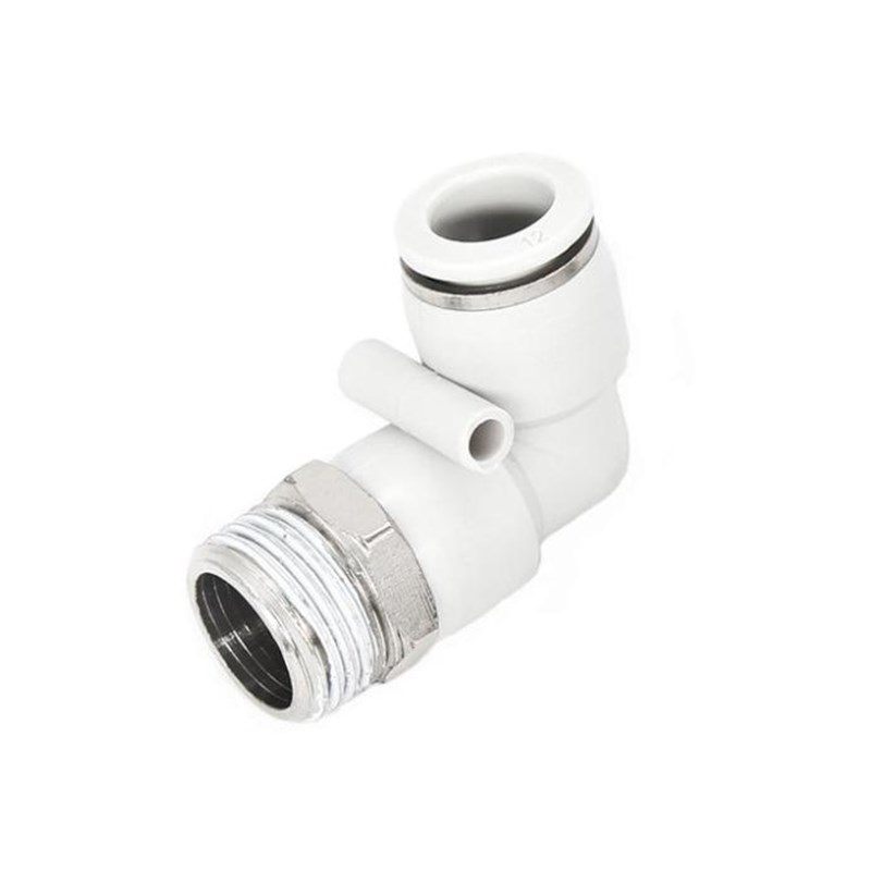 白色接头BPL4-M5 6-01 8-02 10-03 12-04 16A气管快插螺纹弯通角